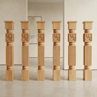 Star Enterprises Premium Handcrafted Teak Wood Pillars PIL-0102