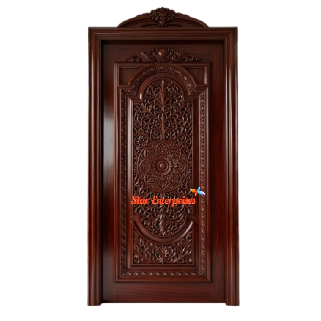 Star Enterprises Teak Wood Handcrafted Door DR-071 - Image 3
