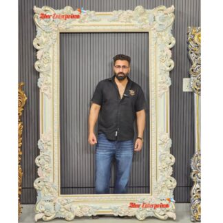 Star Enterprises Teak Wood Maharaja Heavy Carved Decor Frame MF-075