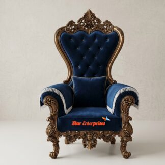 Star Enterprises Wooden Luxury Carved High Back Chair CHR-054