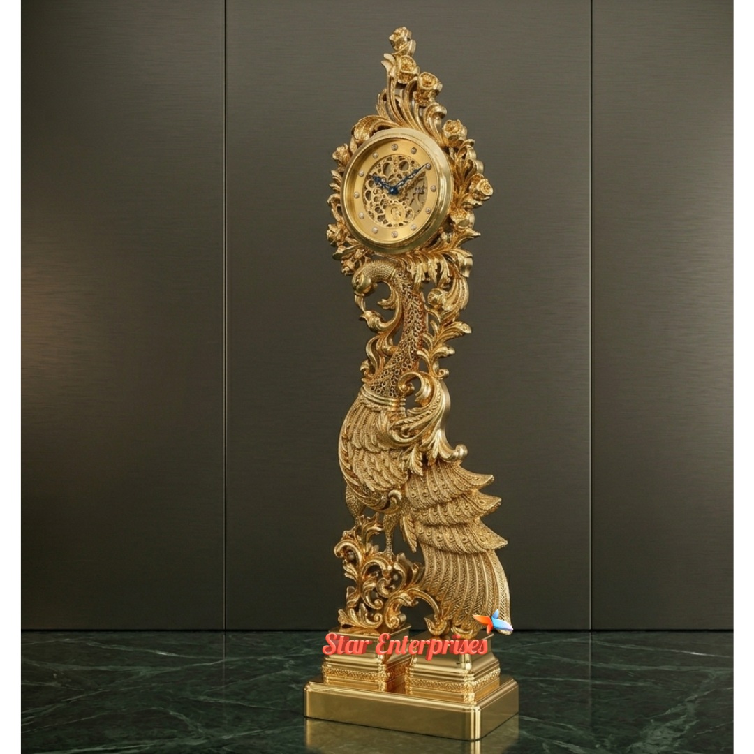 Star Enterprises Wooden Royal Carved Grandfather Clock CL-017 - Image 2