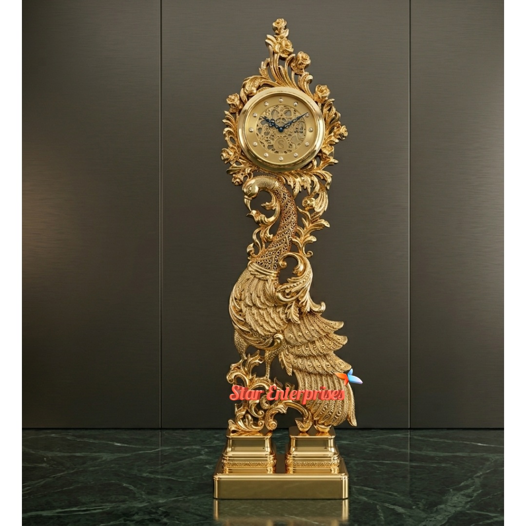 Star Enterprises Wooden Royal Carved Grandfather Clock CL-017