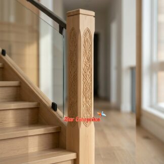 Star Enterprises Teak Wood Classic Railing Pillar PIL-0103