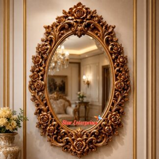 Star Enterprises Teak Wood Handcrafted Mirror Frame MF-79