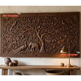 Star Enterprises Teak Wood Home Decor Waal Frame WD-038