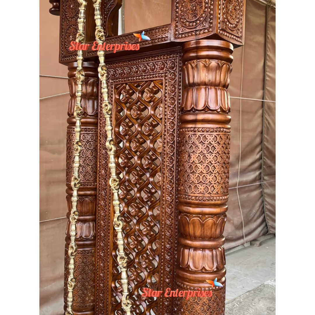 Star Enterprises Teak Wood Maharaja Swing SWG-066 - Image 2