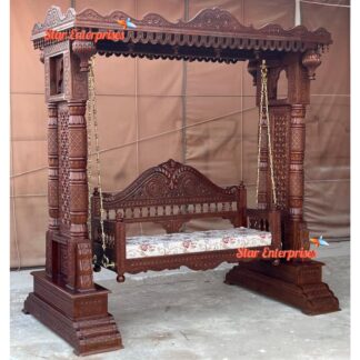 Star Enterprises Teak Wood Maharaja Swing SWG-066