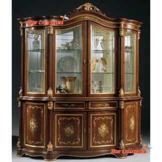 Star Enterprises Wooden Antique Crockery Cabinet CKR-074