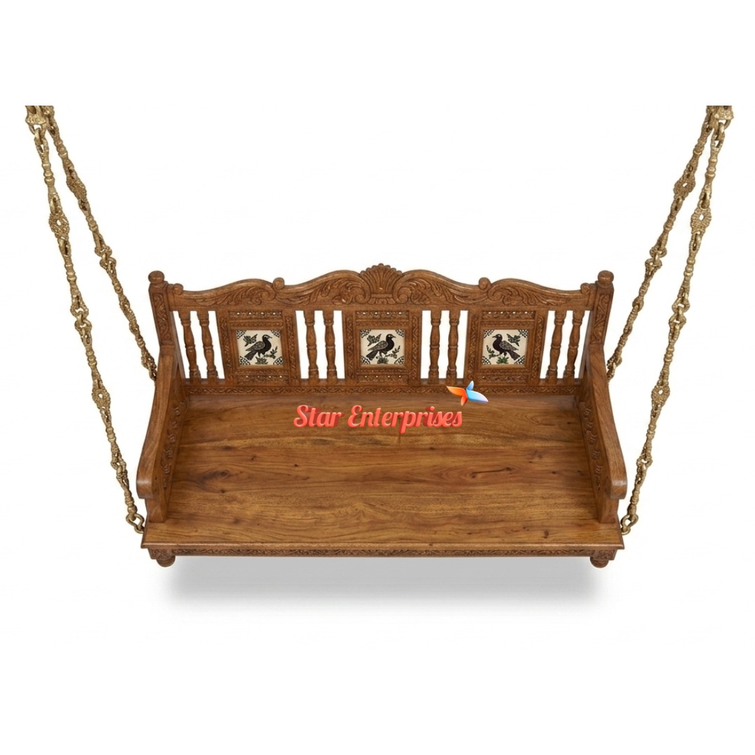 Star Enterprises Wooden Classic Hanging Swing SWG-064 - Image 2
