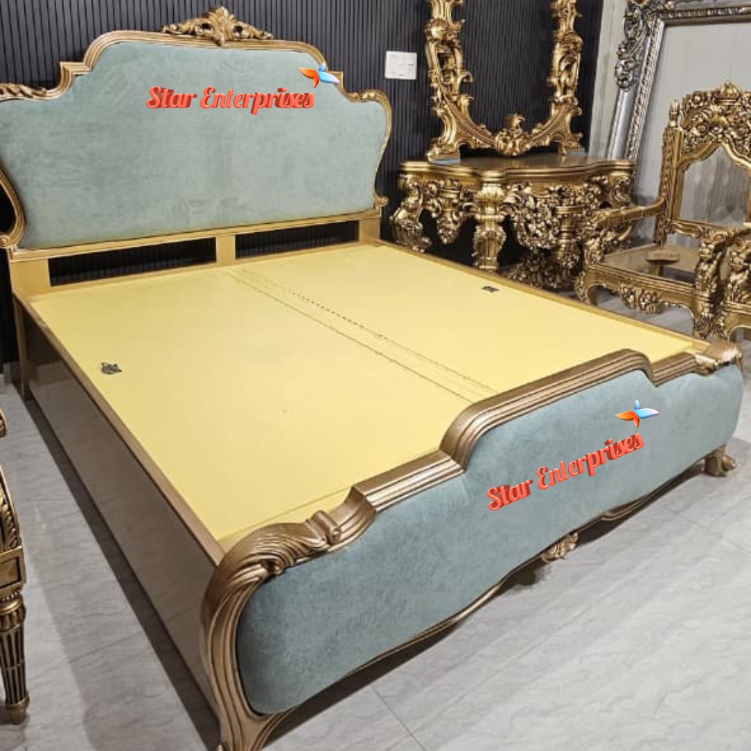 Star Enterprises Wooden Classical Sleek Design Bed BD-0167 - Image 2