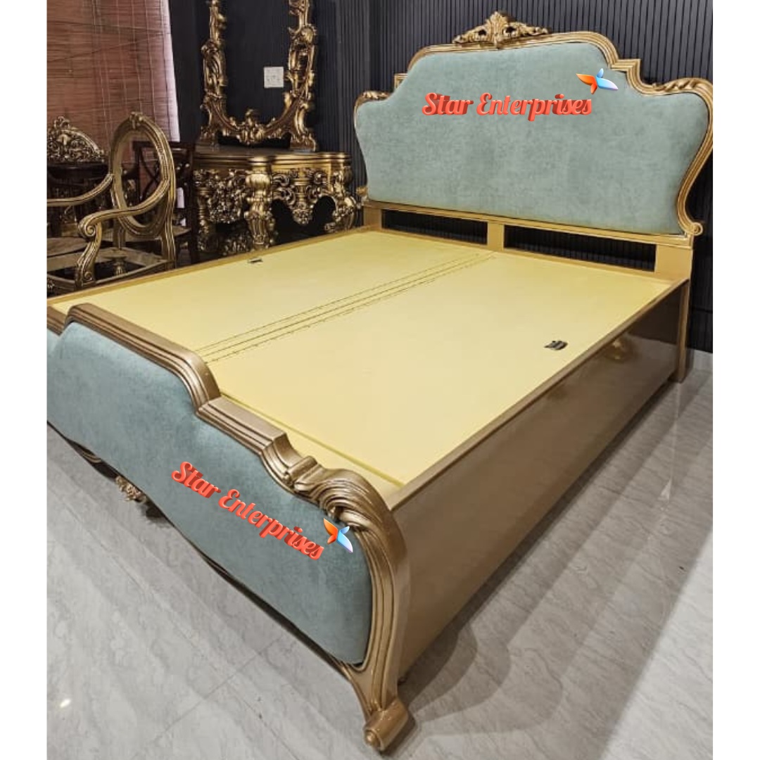 Star Enterprises Wooden Classical Sleek Design Bed BD-0167 - Image 3