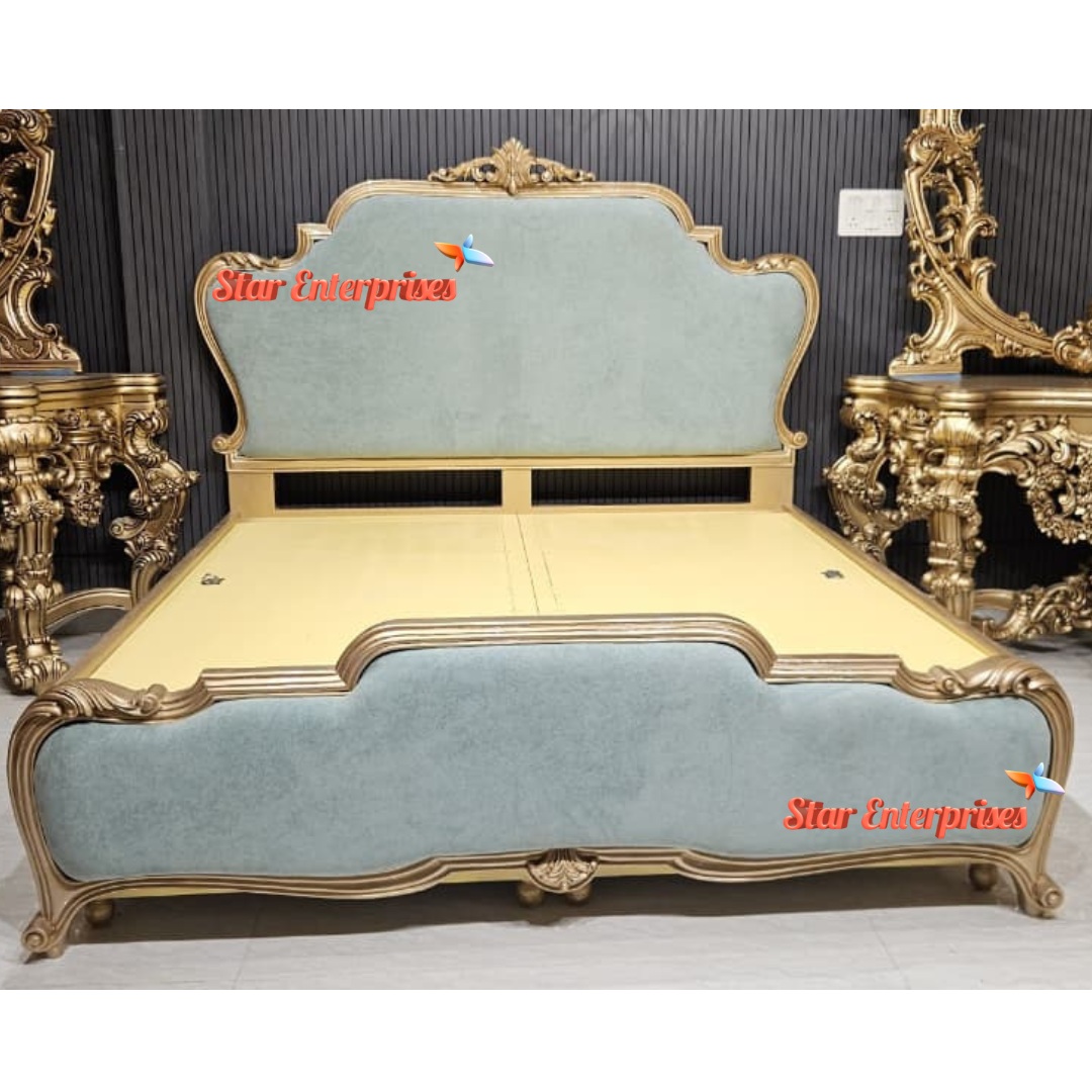 Star Enterprises Wooden Classical Sleek Design Bed BD-0167