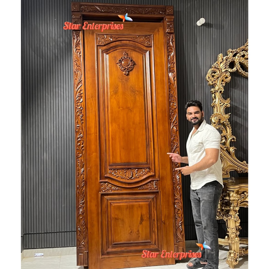 Wooden Grand Classical Carved Door DR-074 - Image 6