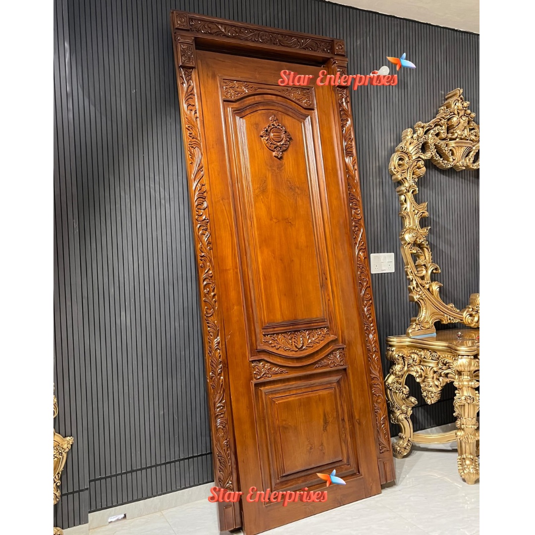 Wooden Grand Classical Carved Door DR-074 - Image 5