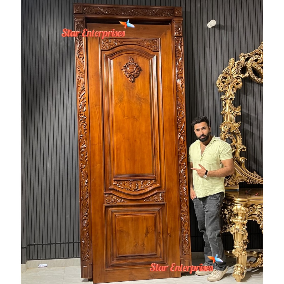 Wooden Grand Classical Carved Door DR-074