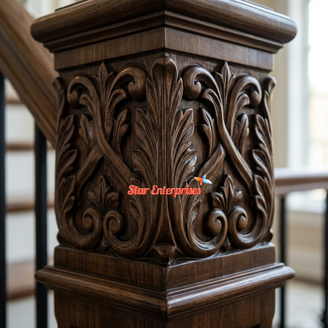 Star Enterprises Wooden Handcrafted Master Pillar PIL-0106 - Image 2
