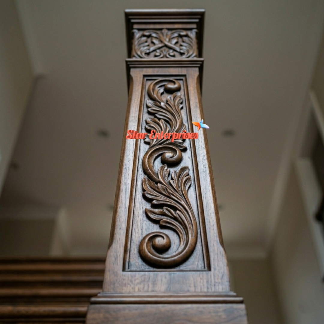 Star Enterprises Wooden Handcrafted Master Pillar PIL-0106 - Image 3