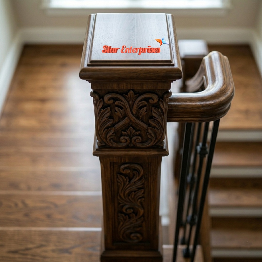 Star Enterprises Wooden Handcrafted Master Pillar PIL-0106 - Image 4