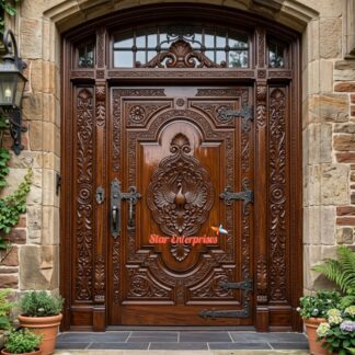 Star Enterprises Teak Wood Antique Main Door DR- 076