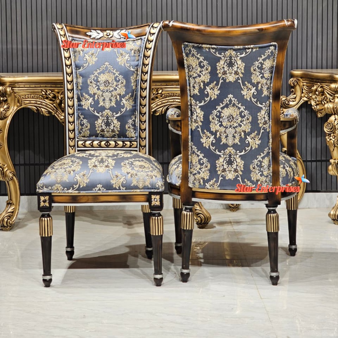 Star Enterprises Teak Wood Classic Dining Chairs DNGCHR-064 - Image 3