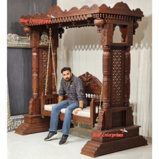 Teak Wood Maharaja Indoor Swing