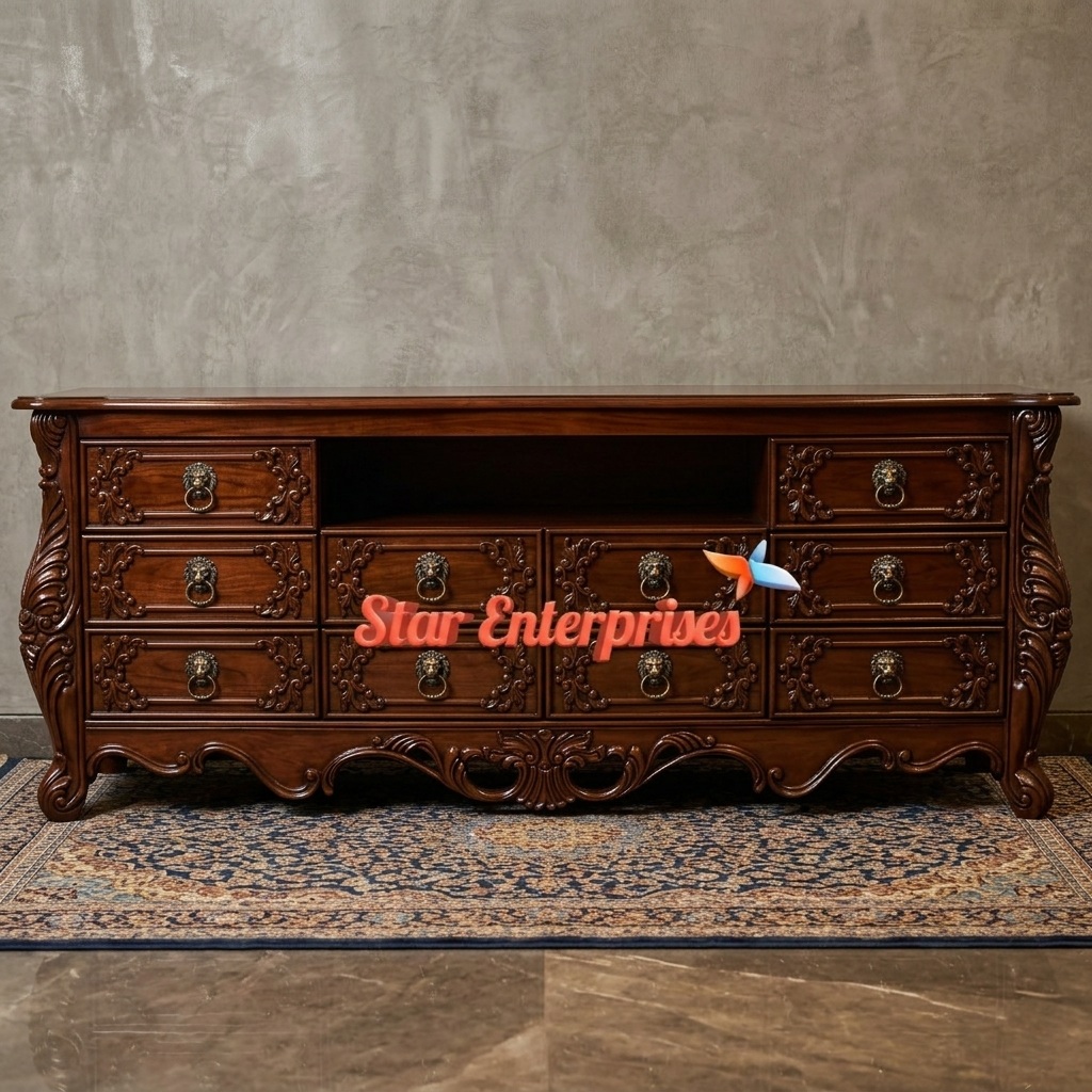 Star Enterprises Wooden Antique TV Unit TVCB-063