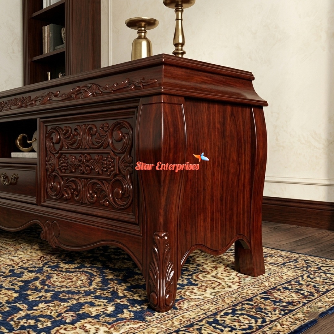 Star Enterprises Wooden Handcrafted TV Unit TVCB-065 - Image 2