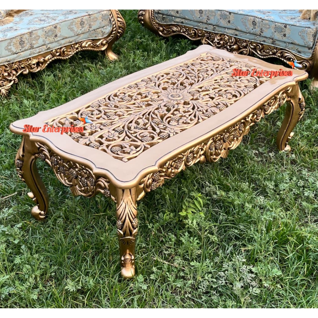 Wooden Handcrafted Center Table TBL-085
