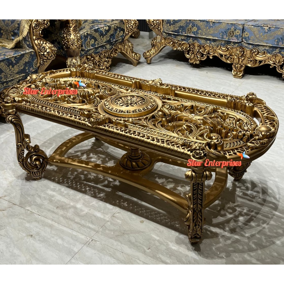 Wooden Luxury Handcrafted Center Table TBL-084 - Image 5