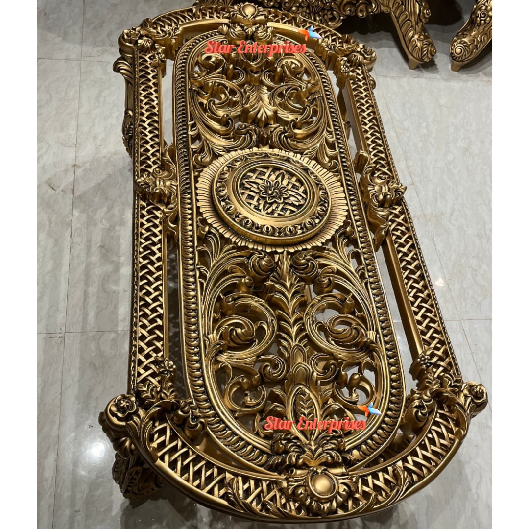 Wooden Luxury Handcrafted Center Table TBL-084 - Image 3