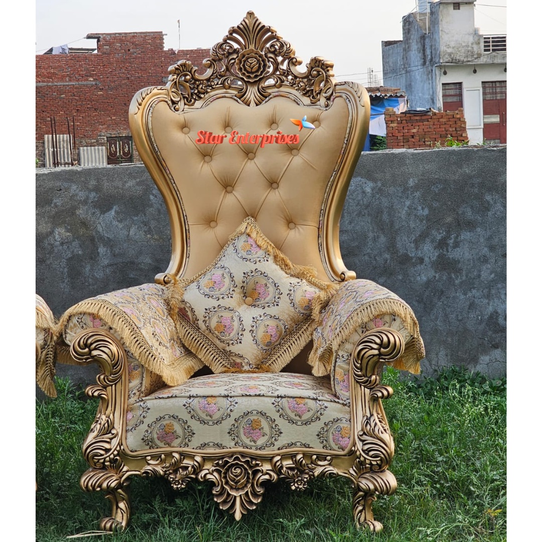 Wooden Royal High Back Chairs BDCH-0122 - Image 3