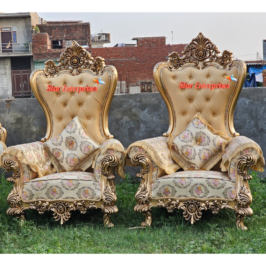 Wooden Royal High Back Chairs BDCH-0122 - Image 4