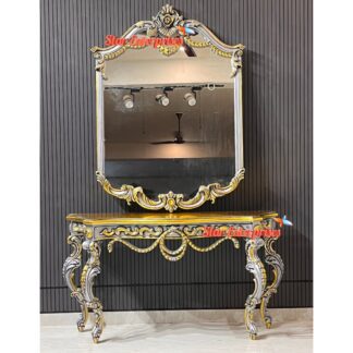 Luxury Console Table With Mirror Frame CNSL-0110
