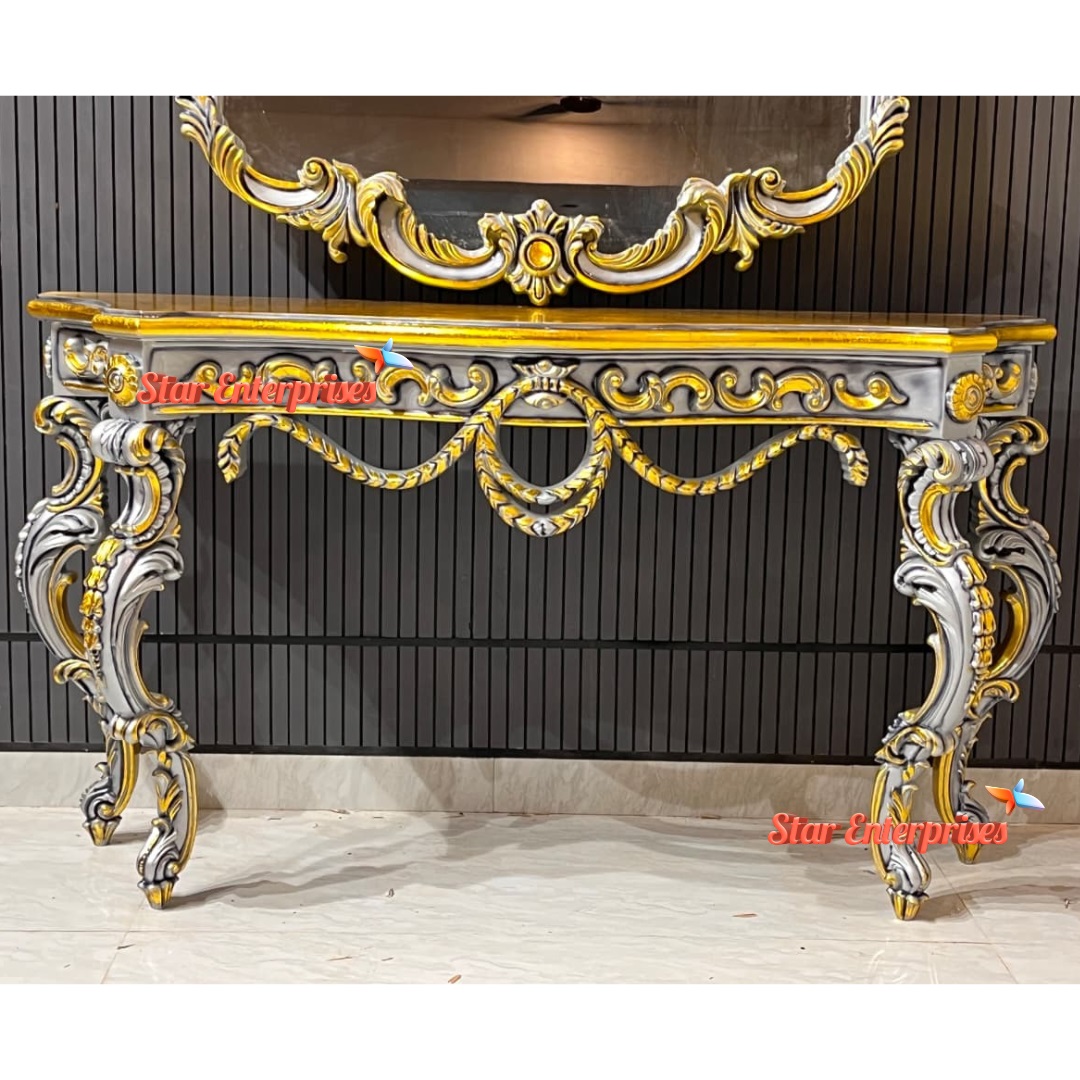 Luxury Console Table With Mirror Frame CNSL-0110 - Image 3