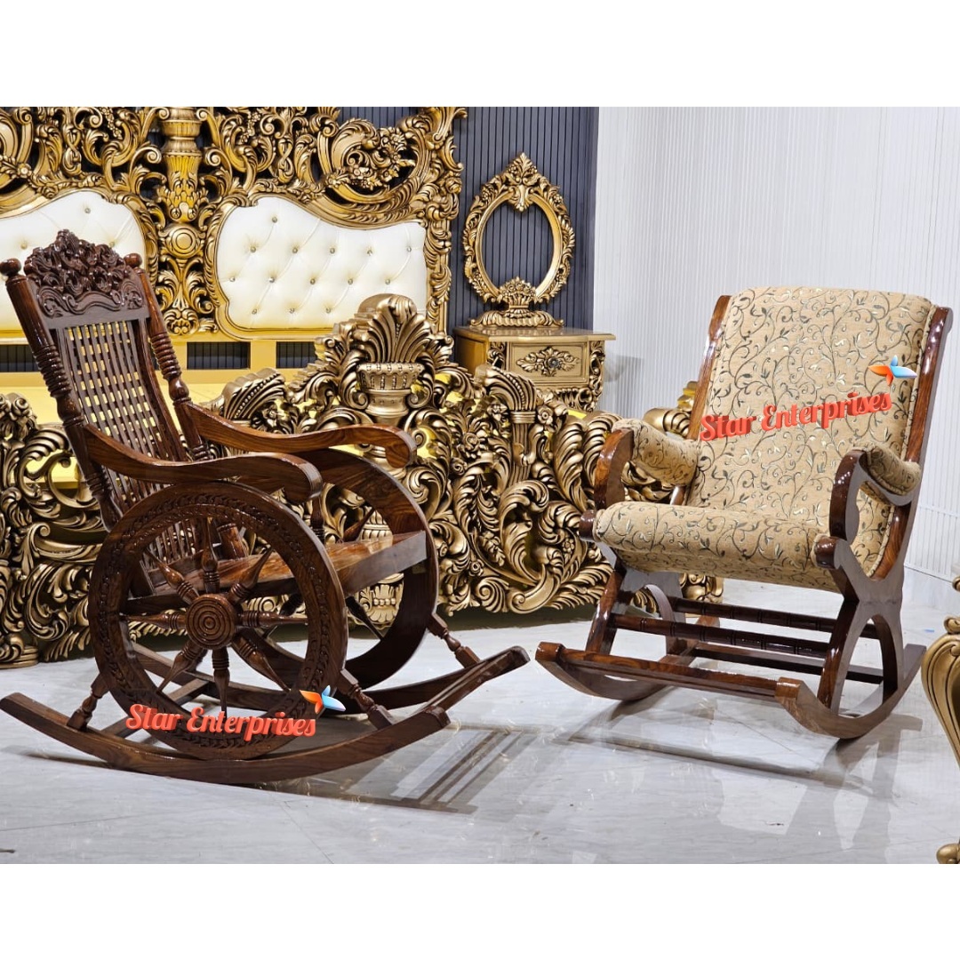 Premium Classic Rocking Chair BDCH-0123 - Image 3