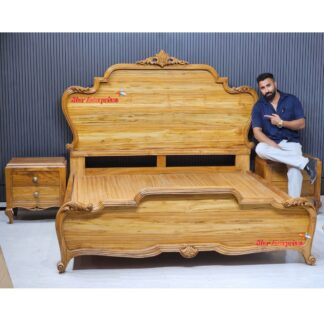 Premium Teak wood Classic Bed BD-0170