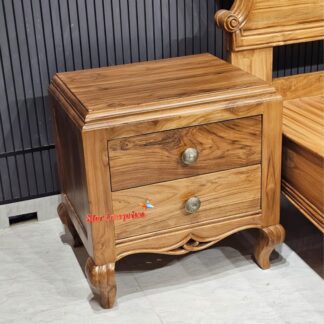 Teak Wood Bedside Table BDSD-093