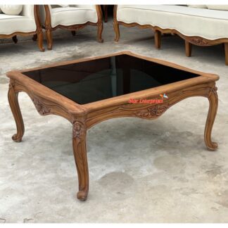 Teak Wood Handcrafted Center Table TBL-086