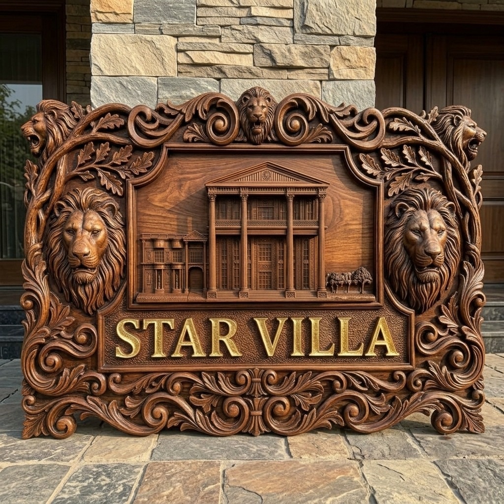 Wooden Handcrafted Name Plates Collection