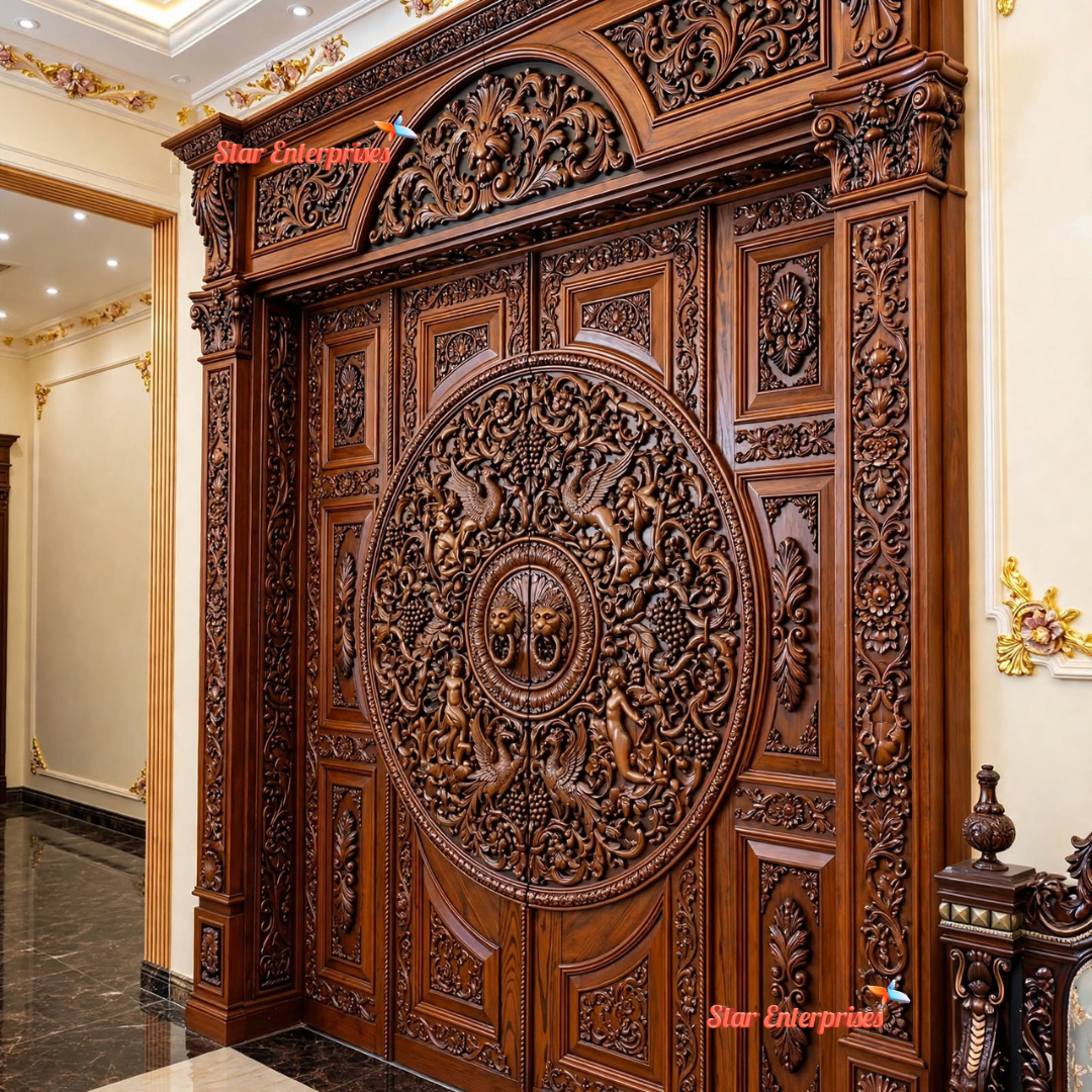 A Grand Handcrafted Door for a Grand Home DR-089 - Image 2
