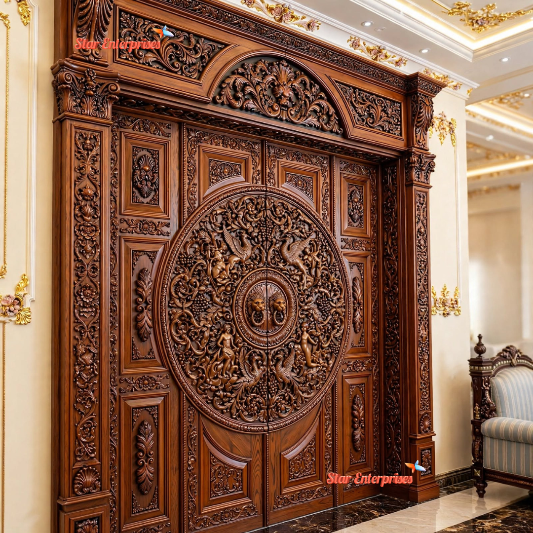 A Grand Handcrafted Door for a Grand Home DR-089 - Image 3