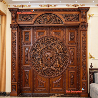 A Grand Handcrafted Door for a Grand Home DR-089