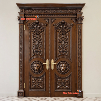 Antique Royal Carved Door DR-081