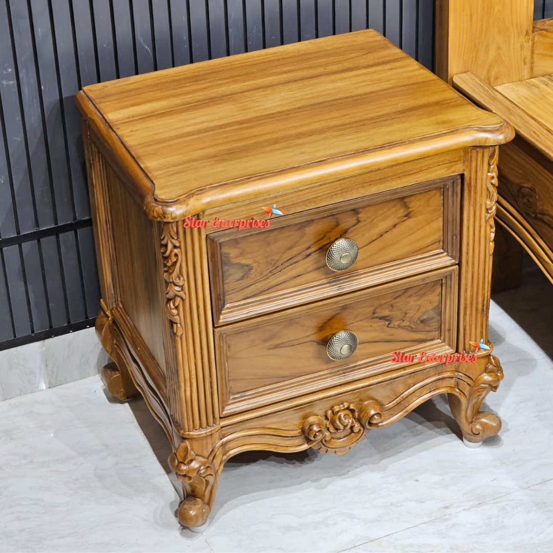 Classic Handcrafted Bedside Table BDSD-094 - Image 3