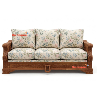 Classical Carved Sofa Cum Bed SCB-013
