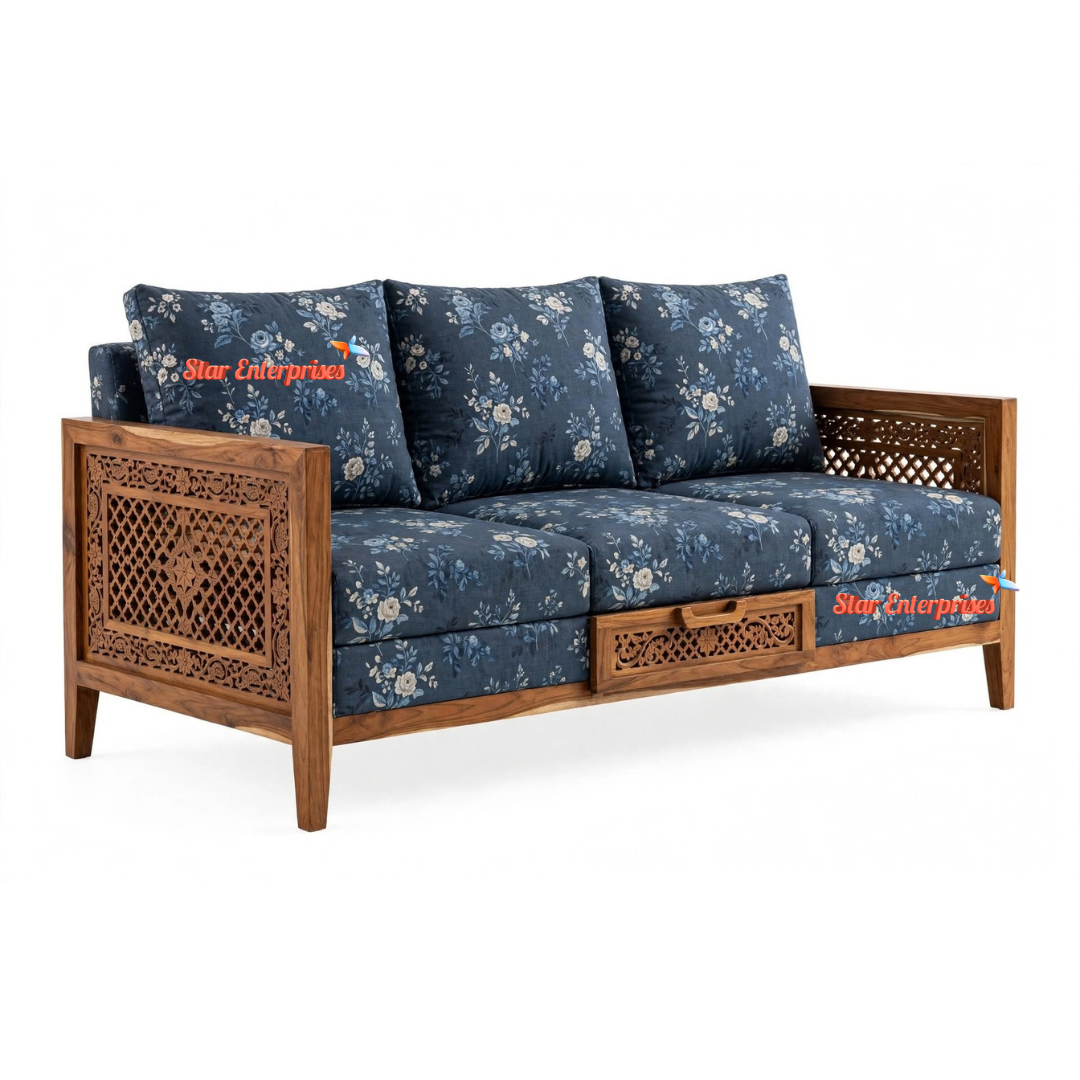 Classical Handcrafted Sofa Cum Bed SCB-014