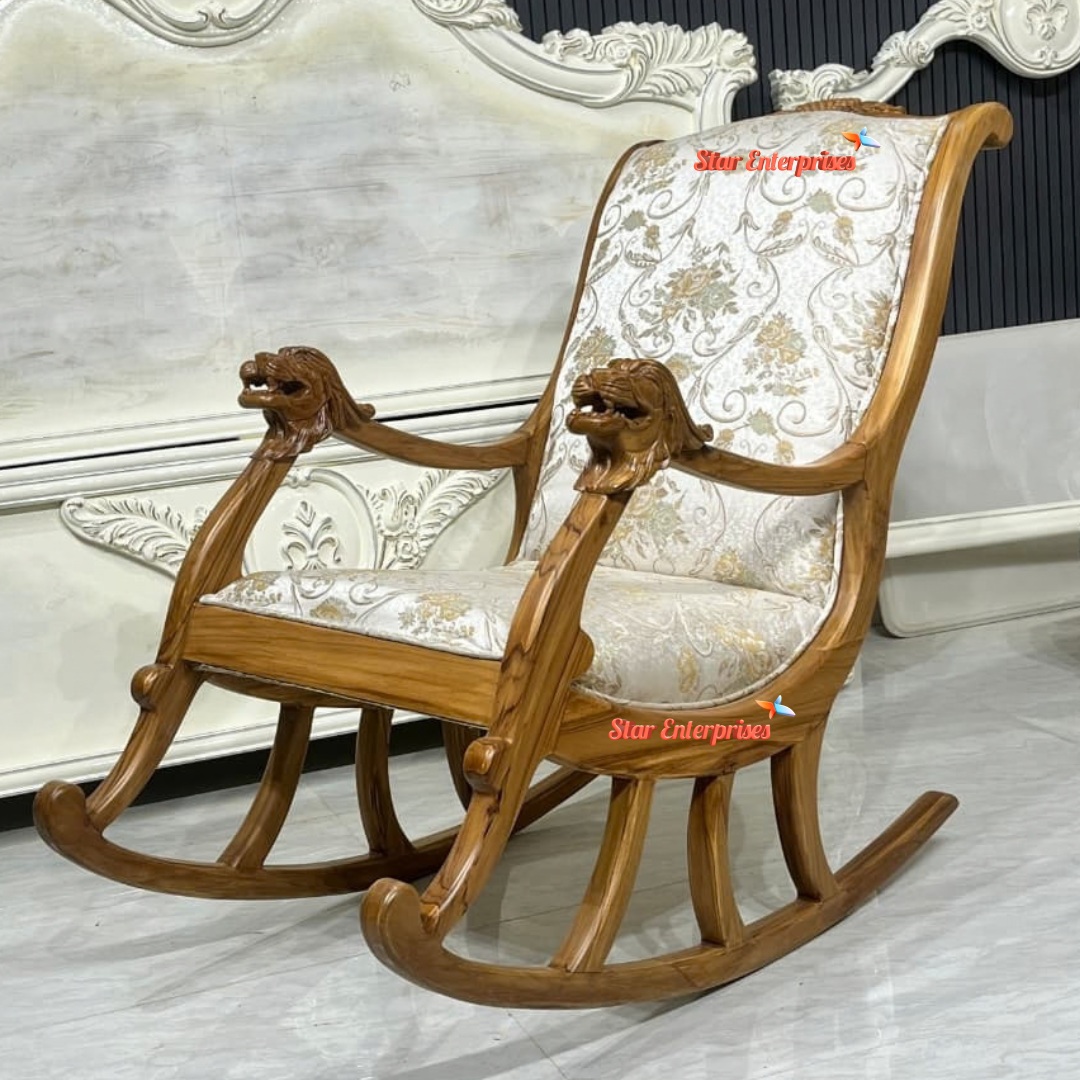 Handcrafted Luxury Rocking Chair BDCH-0130 - Image 2