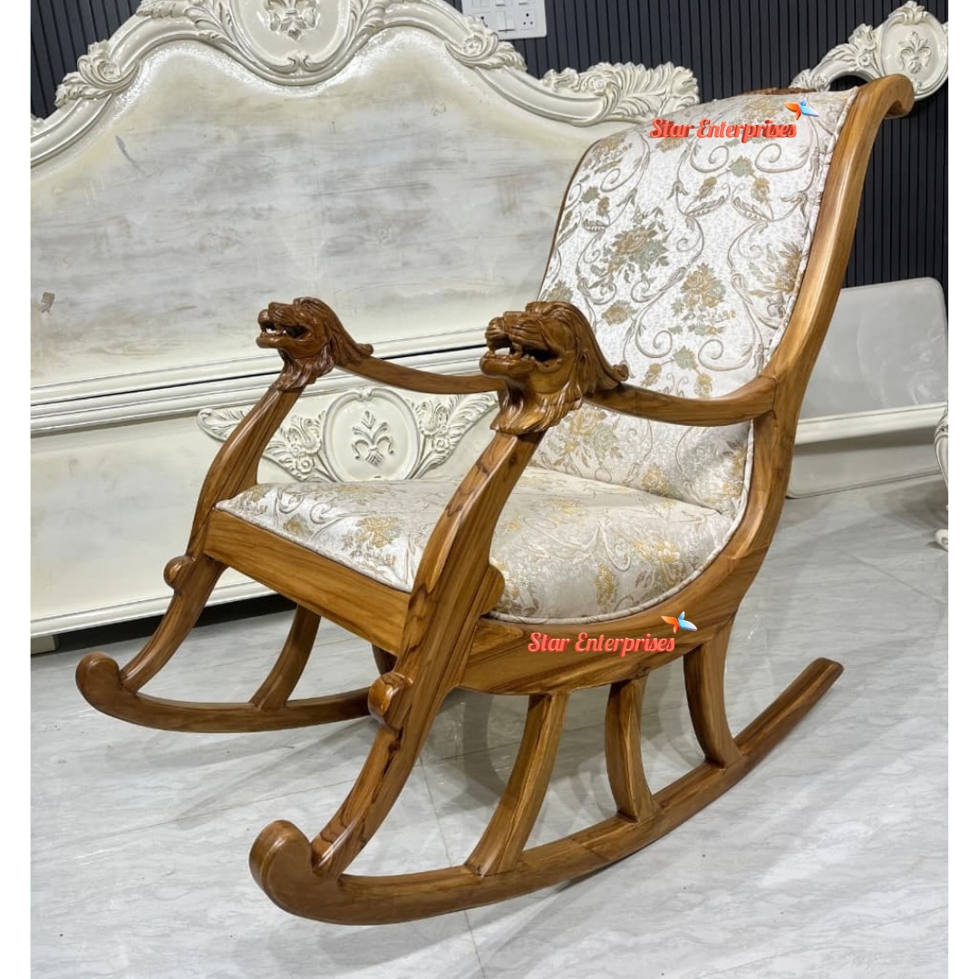 Handcrafted Luxury Rocking Chair BDCH-0130 - Image 3