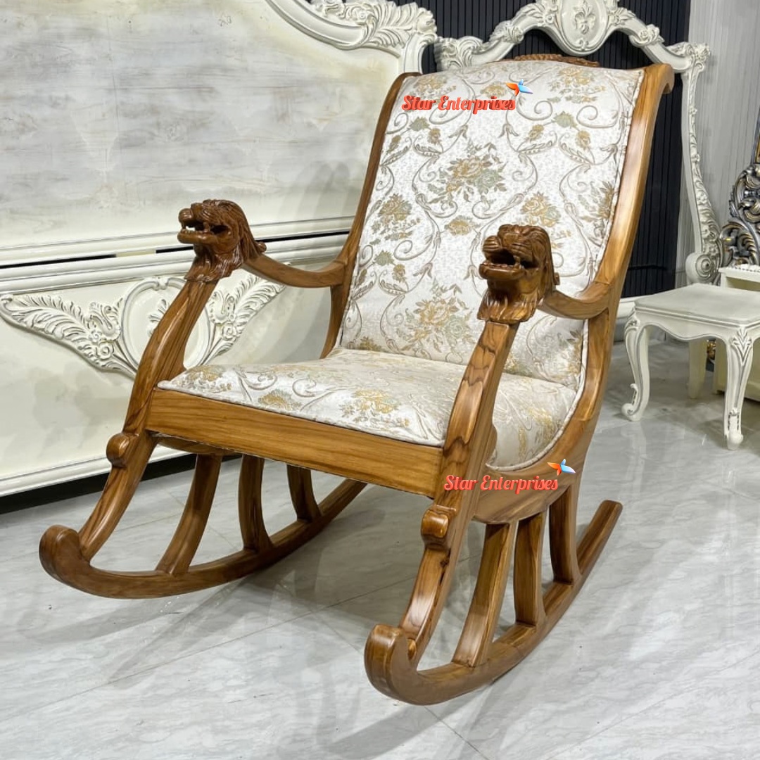 Handcrafted Luxury Rocking Chair BDCH-0130 - Image 4