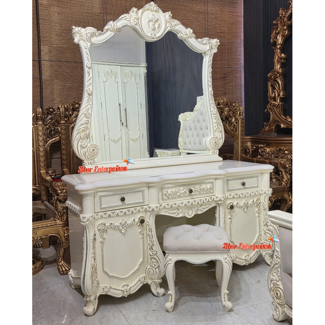 Luxury Handcrafted Dressing Table DRSR-076 - Image 4